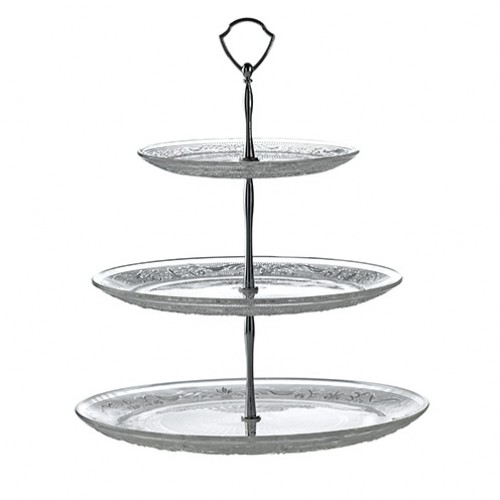 3 Tier Glass Cake Stand MM Catering Wholesale