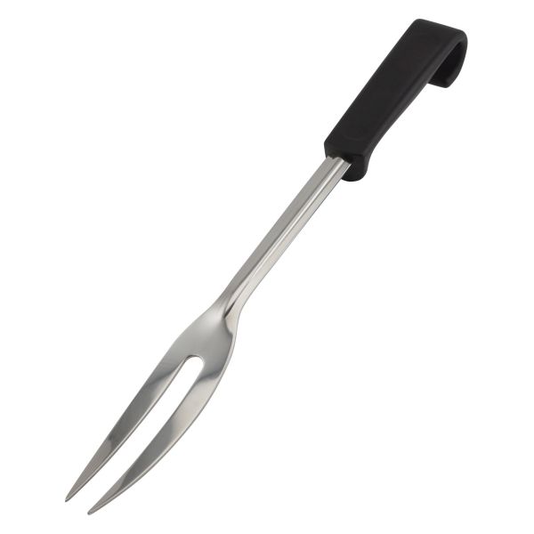 Genware Plastic Handle Carving Fork Black MM Catering Wholesale