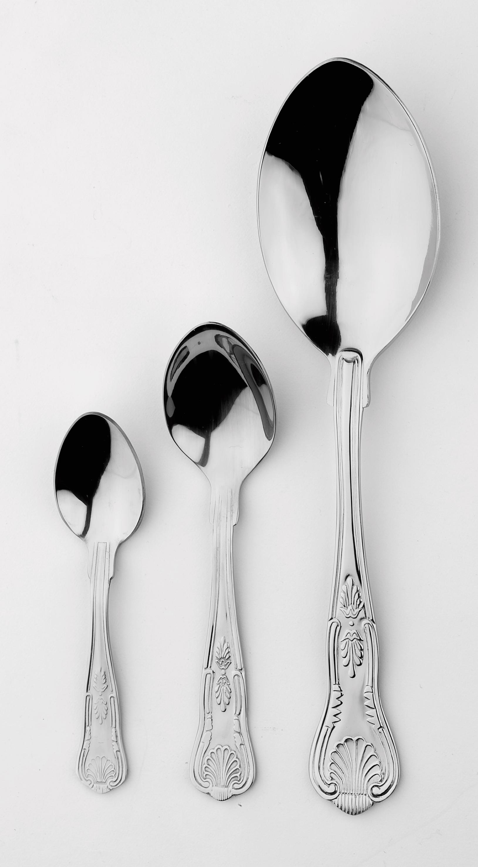 Kings Tea Spoons Pack of 12 (140mm) MM Catering Wholesale