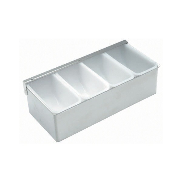 4 Compartment Stainless Steel Dispenser - Nevilles NEW Catering Equipment