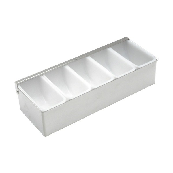 5 Compartment Stainless Steel Dispenser - Nevilles NEW Catering Equipment