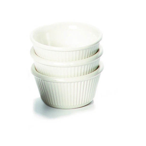 Ramekin Fluted 1Oz White 57 x 25mm - Nevilles Oven to Tableware