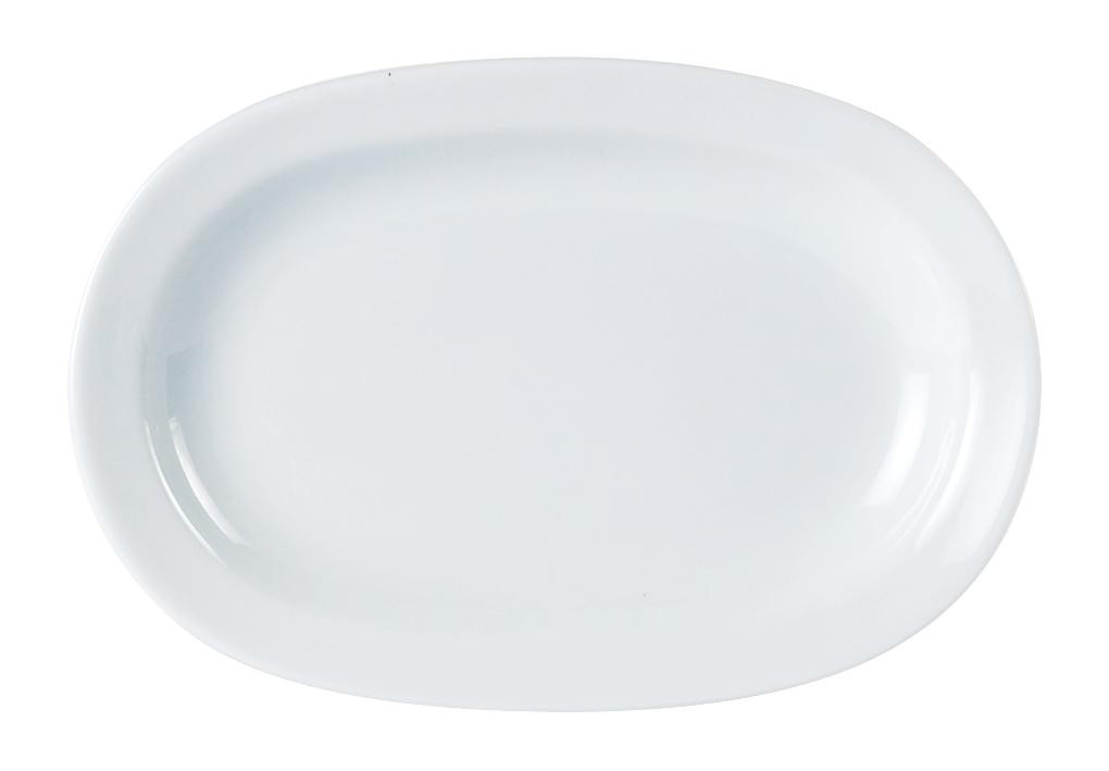 Porcelite Rimmed Deep Oval Plate - DPS Plates