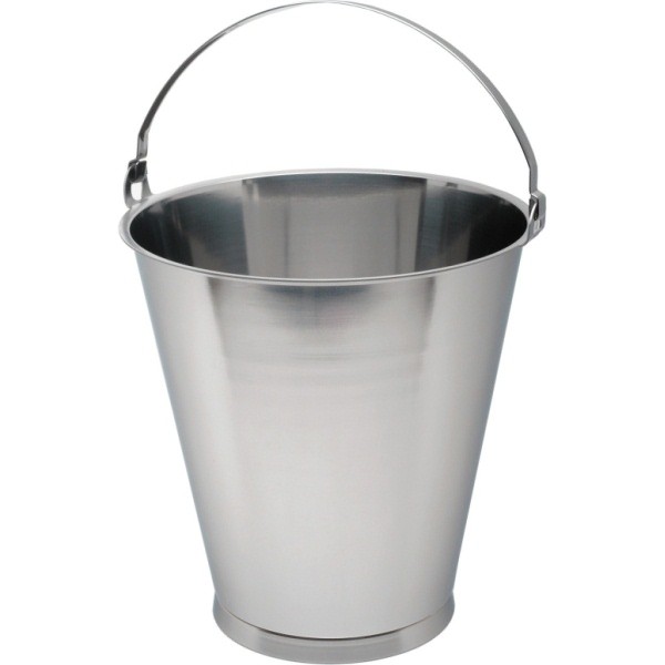 Swedish Stainless Steel Bucket 10 Litre Graduated - Nevilles Buckets & Bowls