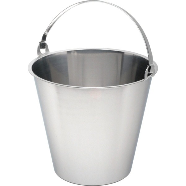 Swedish Stainless Steel Bucket 15 Litre Graduated - Nevilles Buckets & Bowls