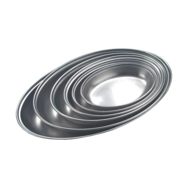 Stainless Steel Oval Veg.Dish 10" - Nevilles Serving Dishes