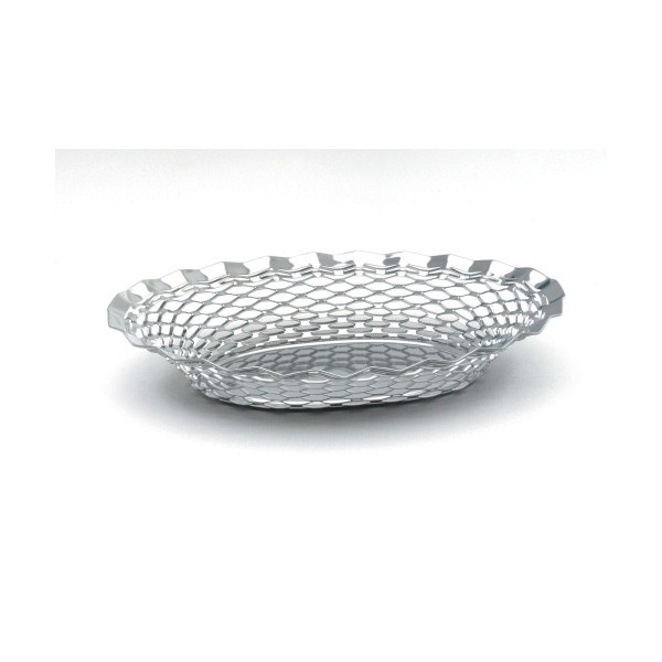 Stainless Steel Round Basket 9 1/2"Dia. - Nevilles Bread & Display Baskets