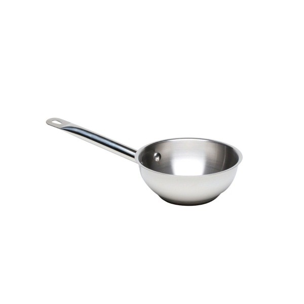 Genware Sauteuse (No Lid) 1 Ltr. 16cm Dia. 6cm High - Nevilles Stainless Steel Pots & Pans