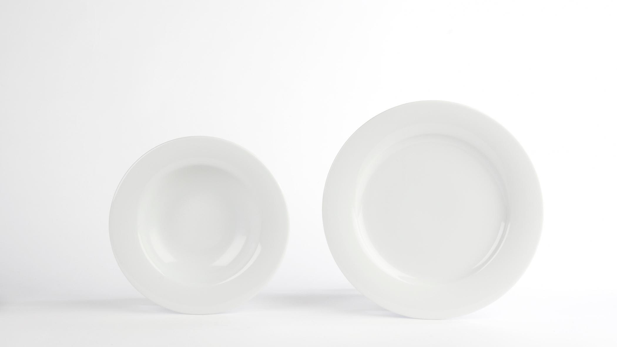 Porcelite Banquet Wide Rim Plate - DPS Plates