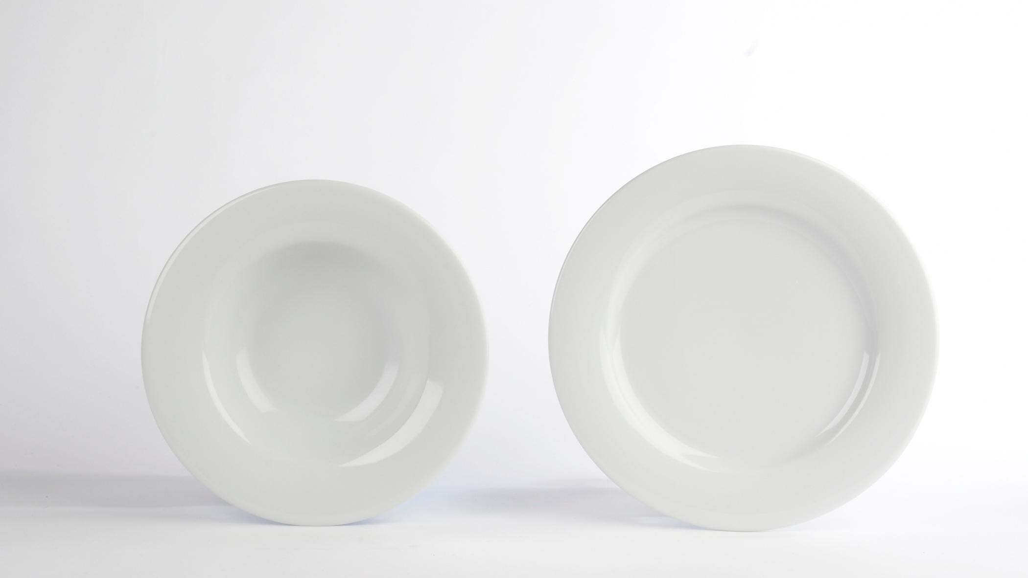 Porcelite Banquet Wide Rim Plate - DPS Plates