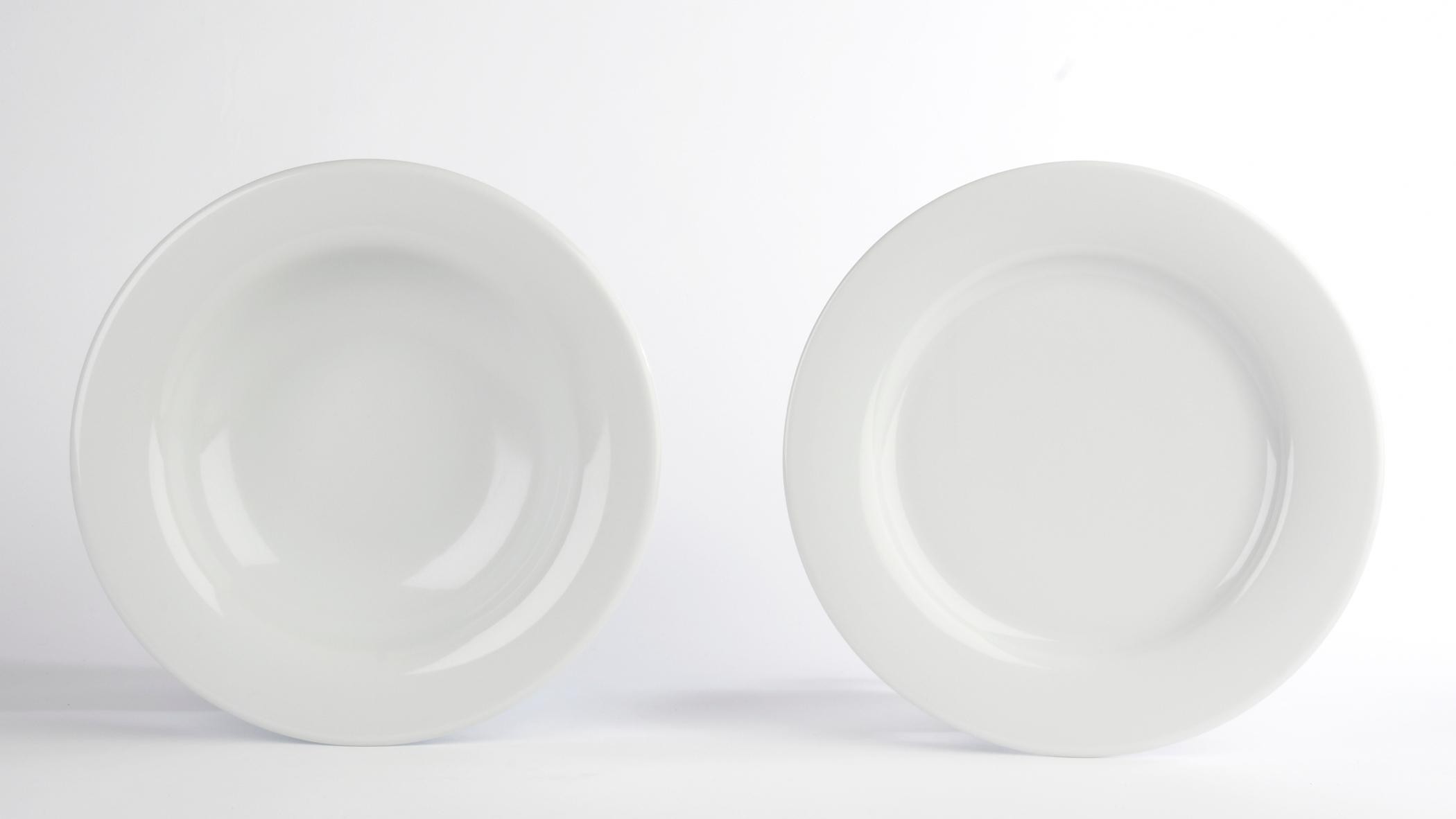 Porcelite Banquet Wide Rim Plate - DPS Plates