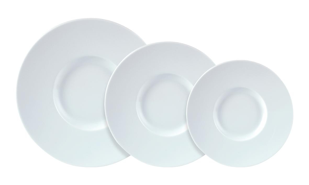 Porcelite Wide Rim Gourmet Plate - DPS Plates