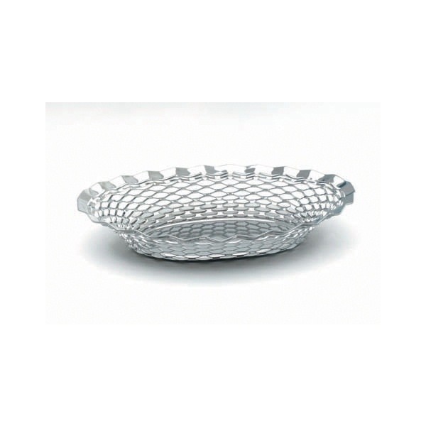 Stainless Steel Oval Basket 9 1/2" x 7" - Nevilles Table Service