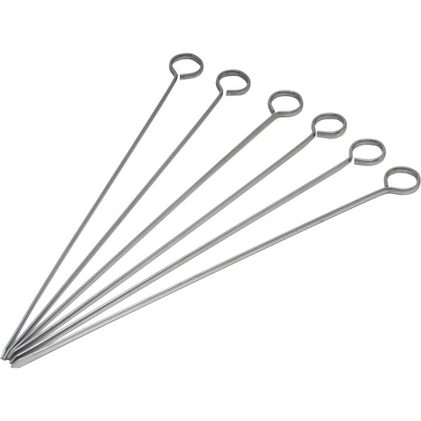 Stainless Steel Skewers 12"(Pack Of 6)** - Nevilles Serving Utensils