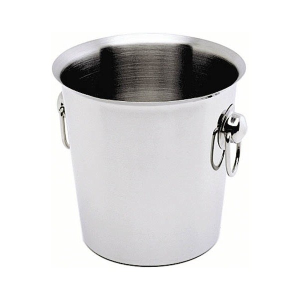 Stainless Steel Wine Bucket With Ring Handles - Nevilles Ice & Wine Buckets