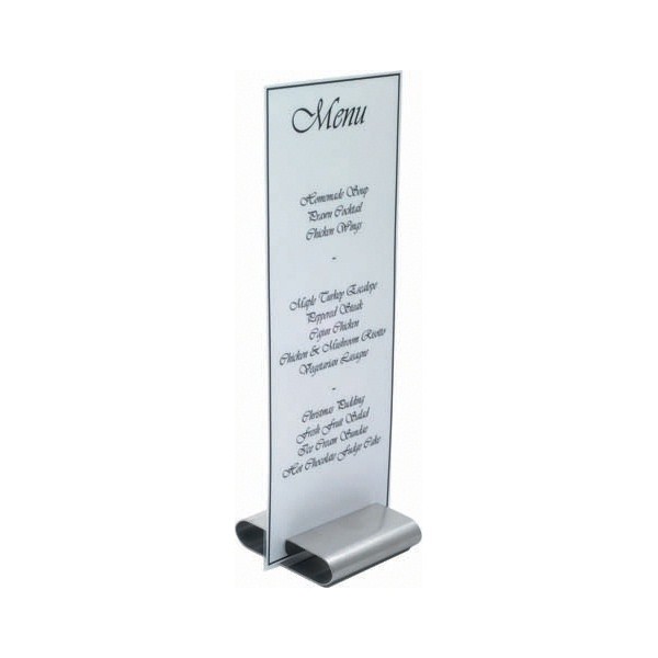 Menu Stand Stainless Steel 3" x 3" - Nevilles Table Service