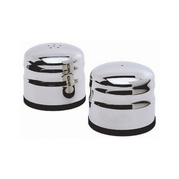 Stainless Steel Jumbo Condiment (S&P Pair) 65 x 75mm - Nevilles Condiments