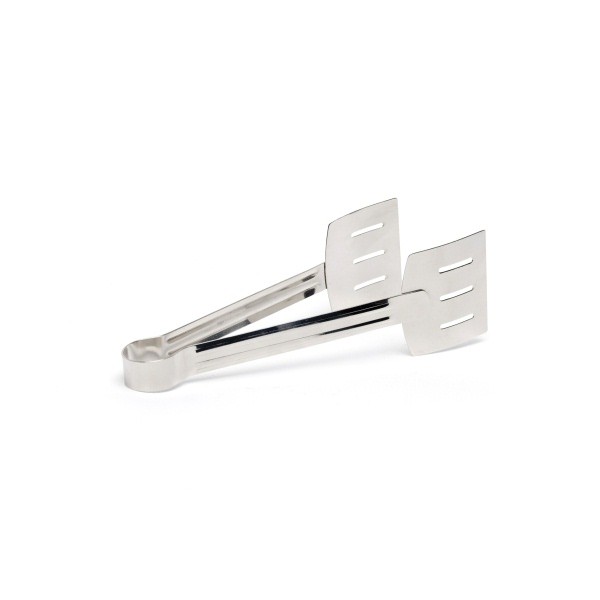 Stainless Steel Wide Blade Serving Tongs 9 1/2" /240mm - Nevilles Serving Utensils