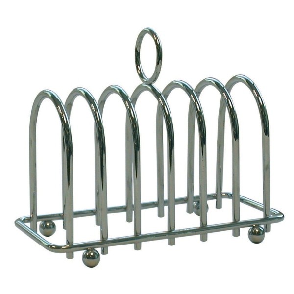 Chrome Horseshoe 6 Slice Toast Rack - Nevilles Table Service