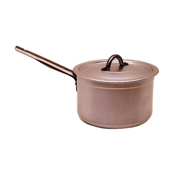 Genware Saucepan & Lid 16cm 2 Litre - Nevilles Aluminum Pots & Pans