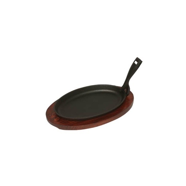 Sizzler Platter & Trivet Sizzler Length 9 1/2" - Nevilles Cast Iron