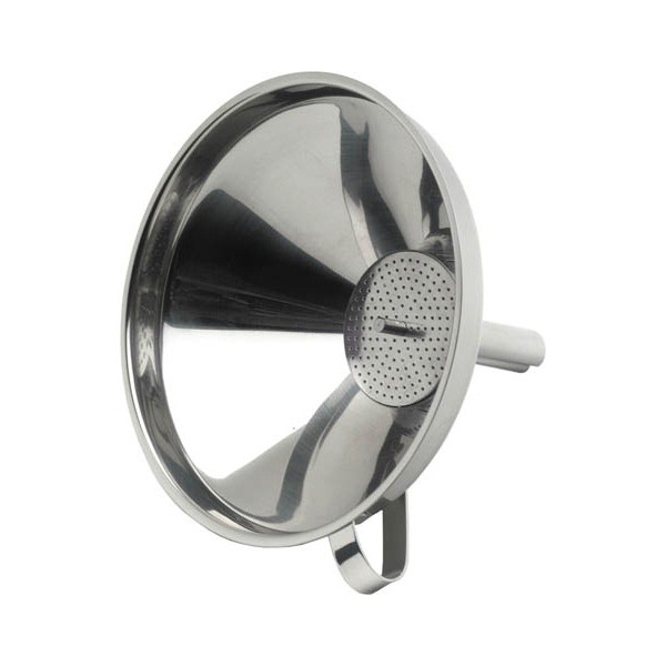 Stainless Steel 5"Funnel With Removable Strainer - Nevilles Kitchen Utensils