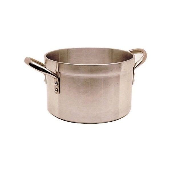 Genware Heavy Duty Stewpan & Lid 32cm 17 Litre - Nevilles Aluminum Pots & Pans