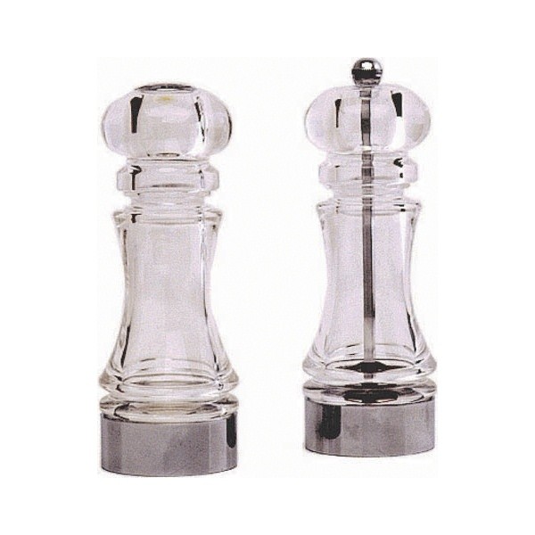 Acrylic Pepper Mill & Salt Shaker Set - Nevilles Table Service