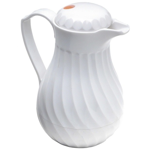 Beverage Server White 40Oz 1.2 Ltr - Nevilles Airpot Flasks & Vacuum Dispensers