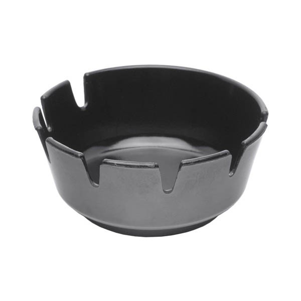 Melamine Deep Ashtray Black 100mm Dia. - Nevilles Ashtrays