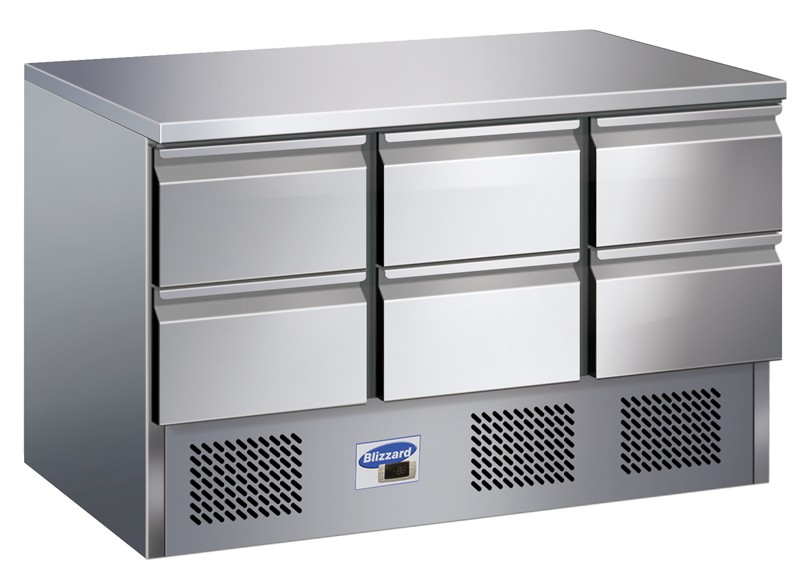 Blizzard Compact counter with Drawers - Blizzard Bench Fridges
