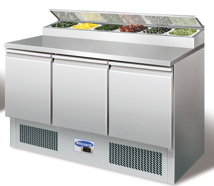 Blizzard Prep Top Compact Gastronorm counter - Blizzard Bench Fridges