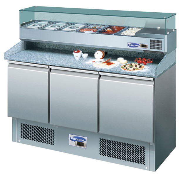 Blizzard Prep Top Compact Gastronorm counter - Blizzard Bench Fridges