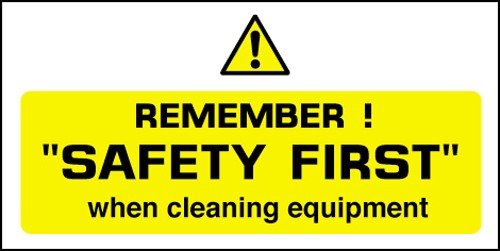 Remember safety first: Semi-Rigid Notice - Mileta Signage