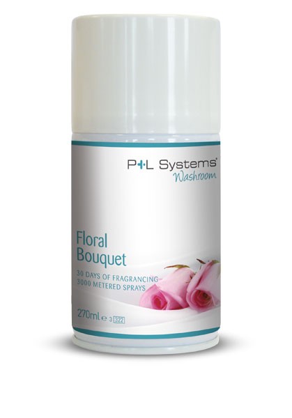 Classic Fragrance Range: 270ml Floral Bouquet - P+L Systems Aerosol Fragrances (Various Scents)