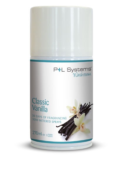 270ml Classic Vanilla - P+L Systems Aerosol Fragrances (Various Scents)