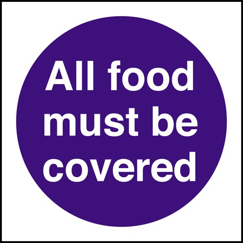 Hot food display temprature: Self Adhesive Vinyl Notice - Mileta Signage