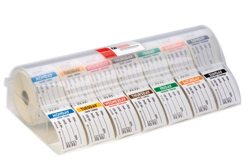 Starter kit item/date/use by 7 day labels - Mileta Dispensers