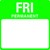 Freezer Labels - Friday: 500 per roll - Mileta Labels