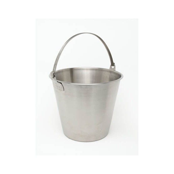 Economy Stainless Steel 12 Ltr. Bucket - Nevilles Buckets & Bowls