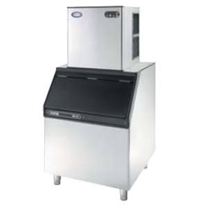 F132 Modular Ice Cuber Unit that produces 26x26x26mm Cubes at 130kg output per 24hours complete with a SB150 Bin - Foster Ice Makers
