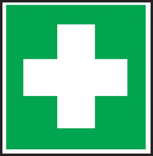 First aid symbol: Self Adhesive Vinyl Notice - Mileta Signage