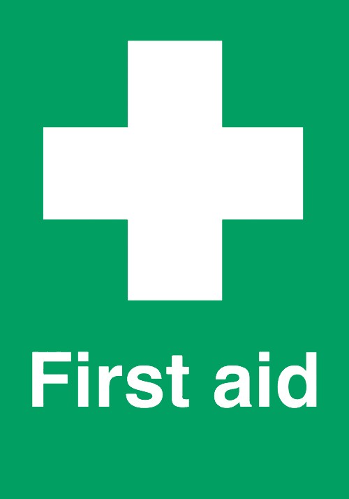 First aid: Self Adhesive Vinyl Notice - Mileta Signage