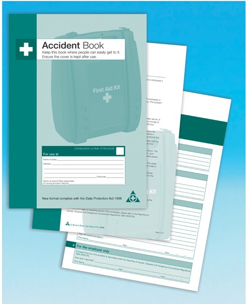 Accident book - A4 - Mileta First Aid Treatments & Kits