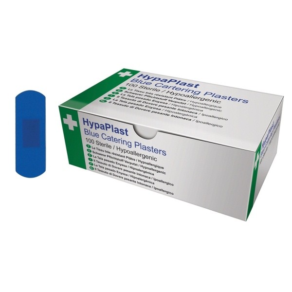 Blue Detectable Plasters 2.5 x 7cm Box 100 - Nevilles First Aid Treatments & Kits