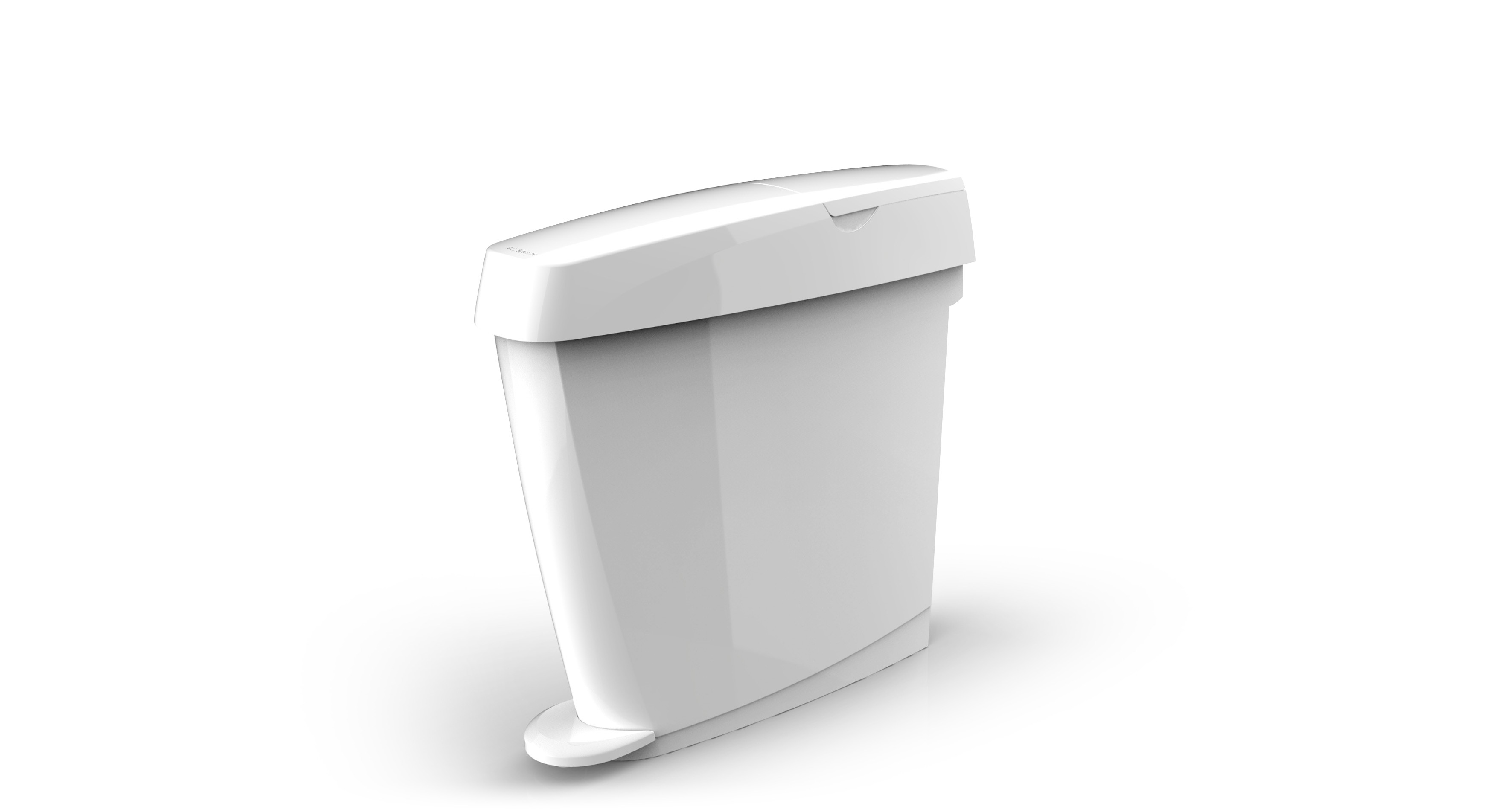 20 Litre White Feminine Hygiene Bin - P+L Systems Feminine Hygiene Bins & Accessories