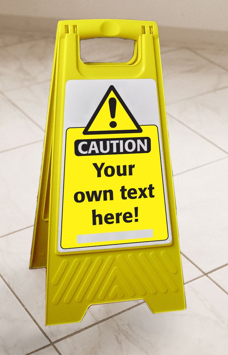 Your own text floor stand - Mileta Cleaning Accessories