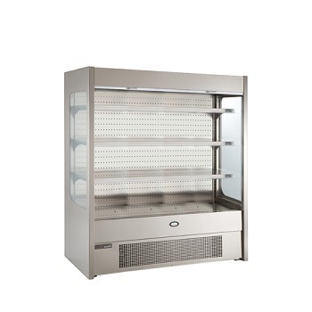 Foster Slim 1800 Multideck with Nightblind and glass end panels. Exceptional capacity, small footprint. - Foster Multideck Units