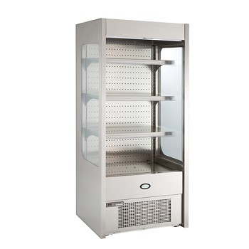 Foster Slim 900 Multideck with Nightblind and glass end panels. Exceptional capacity, small footprint. - Foster Multideck Units