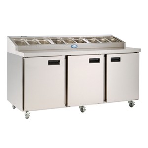 FPS3HR Refrigerated Prep Counter - Foster Pizza & Salad Prep